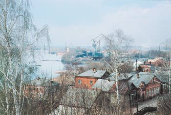 Маленький городок на волге