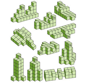 Кубики сома — композиция тематических фигур