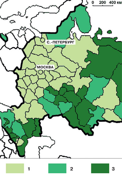 Этнические потоки Европейской России: от переписи к переписи