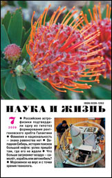 Обложка журнала «Наука и жизнь» №7 за 2009 г.