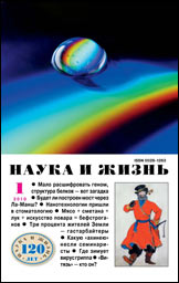 Обложка журнала «Наука и жизнь» №1 за 2010 г.