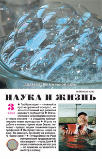 Обложка журнала «Наука и жизнь» №3 за 2008 г.