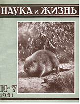 Обложка журнала «Наука и жизнь» №7 за 1951 г.