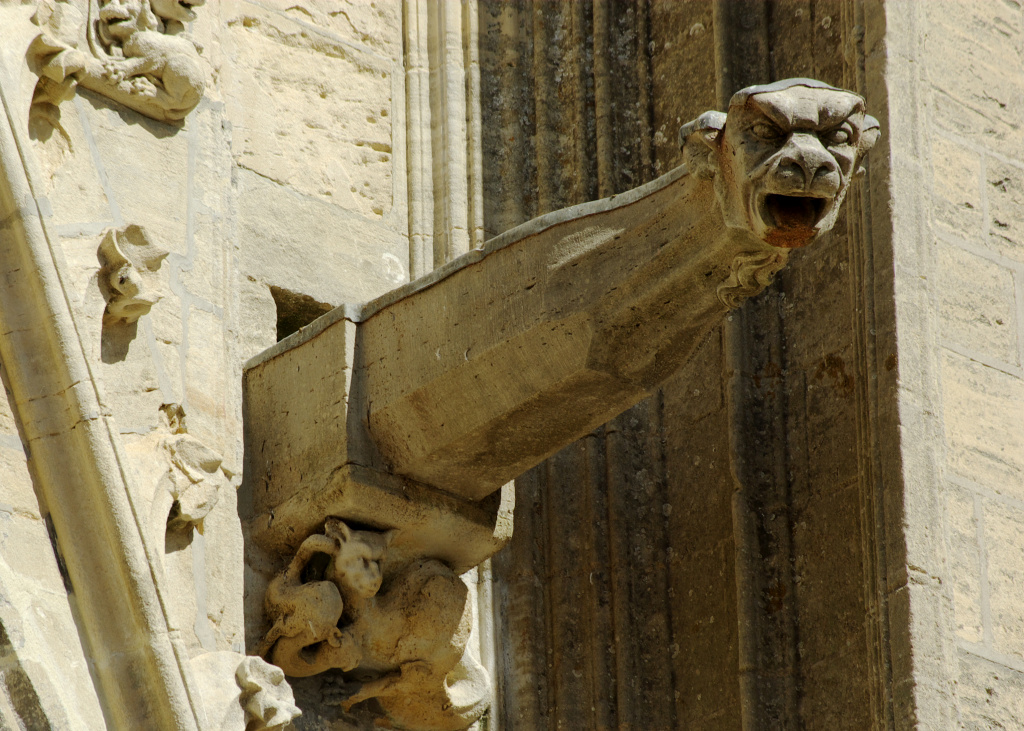Горгулья на соборе Байё, Нормандия. Фото: John Sheldon/Flickr.com CC BY-NC-ND 2.0 https://www.flickr.com/photos/18909153@N08/5097311596 
