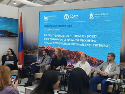 На конференции COP17 представлен комплекс решений по восстановлению земель и устойчивому управлению водными ресурсами