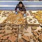 Несколько римских фресок из Лондона восстановили из тысяч обломков